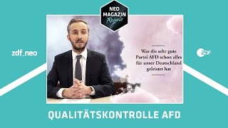 Was die AfD schon für Deutschland geleistet hat NEO MAGAZIN ROYALE ZDFneo