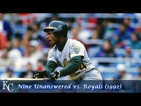 Oakland Athletics Comebacks Episode 10 - Nine Unanswered vs. Royals (1992)