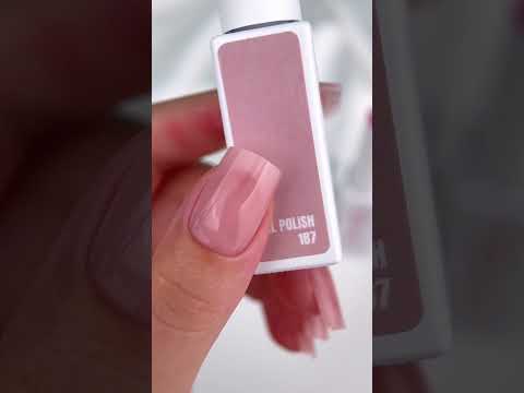 Гель-лак рожевий JOIA vegan Ivory Veil №187, емаль (6 мл)