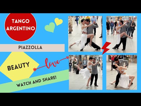 💞 TANGO SHOW ➨ "El Gordo Triste" Piazzolla 💞 FABIAN Y MICHAELA ´22 ★ FÜNF HÖFE -TANGO MÜNCHEN