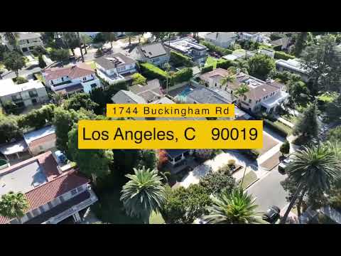 Stunning Drone Video Showcases Historic 1744 Buckingham Road in Lafayette Square, Los Angeles
