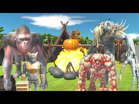 SCOUT GORO + PRIMATES VS SCOUT SCOURGE + INFERNALS - ANIMAL REVOLT BATTLE SIMULATOR