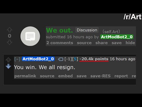 Hilarious Update to the r/Art Reddit Mod Meltdown