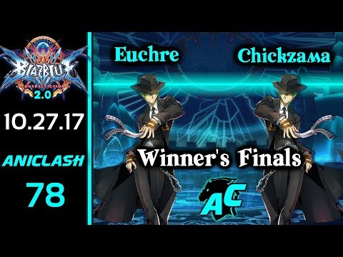 AniClash 78 - Euchre (Hazama) vs Chickzama (Hazama, Hibiki) Winner's Finals - BBCF 2