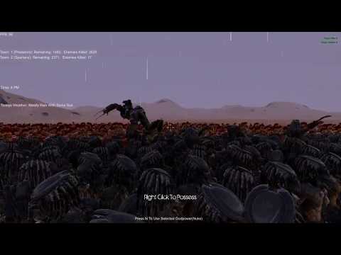 1500 PREDATORS Vs 5000 SPARTANS Ultimate Epic Battle Simulator Who Wins