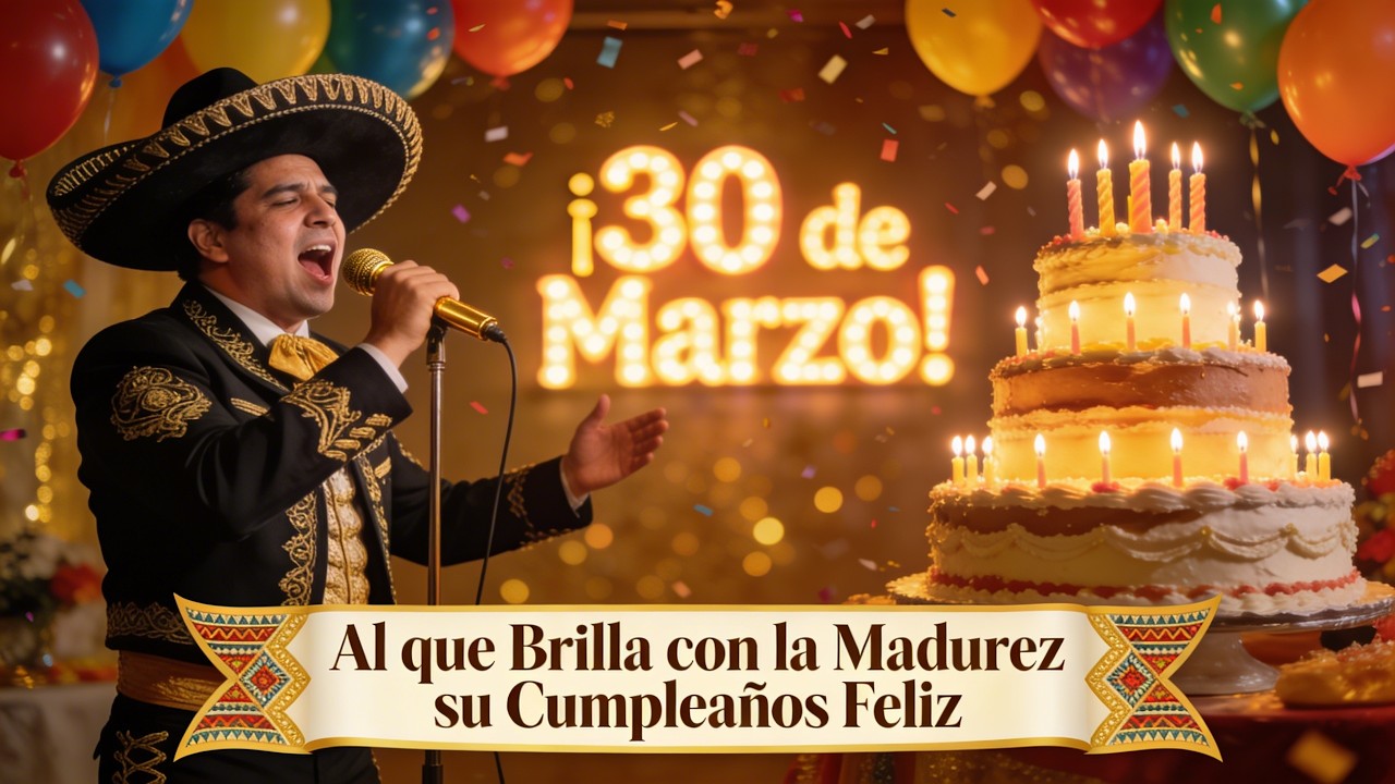 Al que brilla con la madurez de treinta días su cumpleaños feliz 30 de marzo ✨