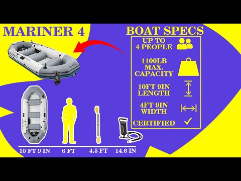 INTEX 68376EP Mariner  4 & 3 Inflatable Boat Raft