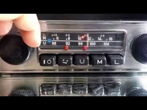 Chromelondon.com BLAUPUNKT EMDEN VW OEM VINTAGE CHROME FM RADIO WITH MP3 CONNECTIVITY