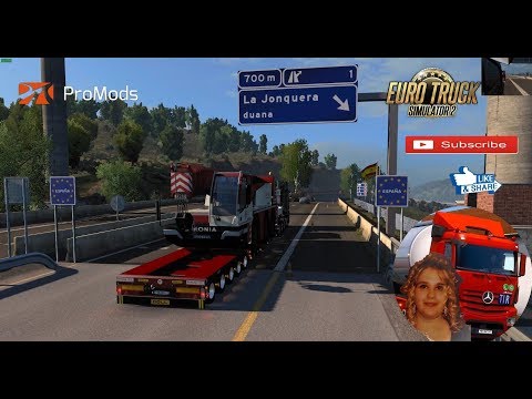 Euro Truck Simulator 2 (1.32) Promods 2.31 Spain Mercedes Actros MP4 8x4 + DLC's & Mods