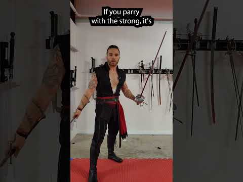 Can a Smaller Sword Parry a Bigger Sword? Blade Mechanics! #shorts #swords