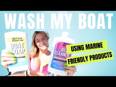 WASHING our SAILBOAT
