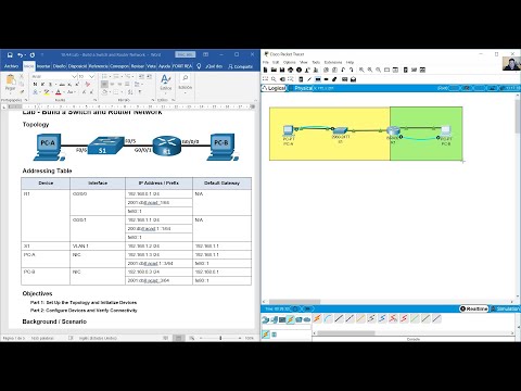10.4.4 Lab - Build a Switch and Router Network