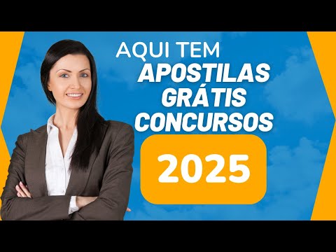 Apostilas gratuitas para concursos [vídeoaulas grátis tbm]
