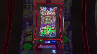 BIG WIN on 5 Treasures Slot Machine Ovation of the Seas Cruise Royal Caribbean #casino #slots #win