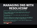 Managing DNS With Resolvconf