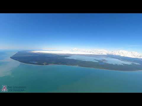 Malaspina glacier fly-over