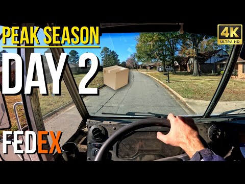 FedEx Delivery Driver POV | Day 2 of Peak Season (4K 60 FPS)