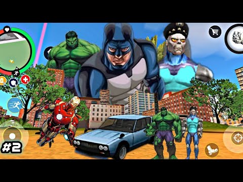 Rope Hero Thife Evil Hulk Car | Rope Hero Vice Town Game (PART-2)