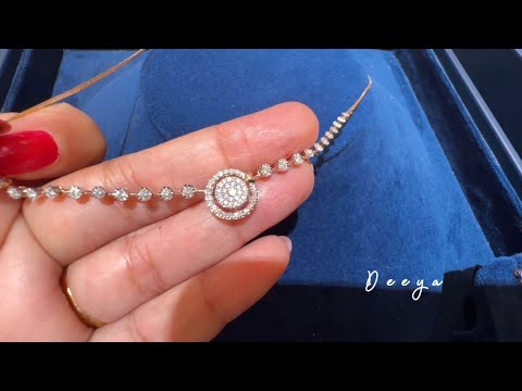 Tanishq Very Light weight Diamond Necklace Sets with Price/Real Diamond Jewellery/Vadodara/Deeya