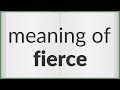 Fierce | meaning of Fierce
