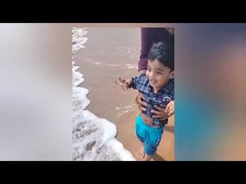 Abhiram and Rithvik at Beach