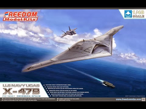 Freedom Model Kits : X-47B : 1/48 Scale Model : In Box Review