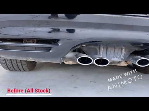 C5 1998 Corvette Hooker Blackheart Axle Back Before/After