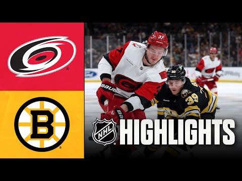 NHL Highlights | Hurricanes vs. Bruins | November 17, 2025