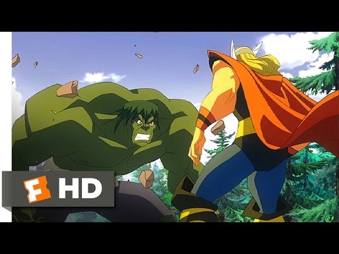 Hulk Vs. (2009) - Puny God Scene (3/5) | Movieclips