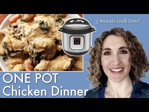 ONE POT Creamy Chicken and Vegetables | INSTANT POT RECIPE