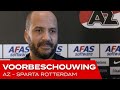 Jansen: 'Moeilijk uit elkaar te spelen' | Voorbeschouwing AZ - Sparta Rotterdam