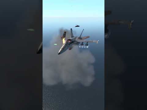 Pilot Executes Emergency Escape from F/A 18C Fighter Jet!