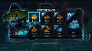 Paladins! Daily Reward! 200 Crystals per Month!