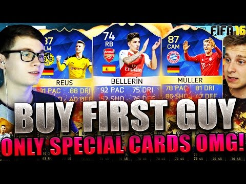 FIFA 16: BUY FIRST GUY CHALLENGE (DEUTSCH) - FIFA 16 ULTIMATE TEAM - SPECIAL CARDS! FT FIFAGAMING!!!