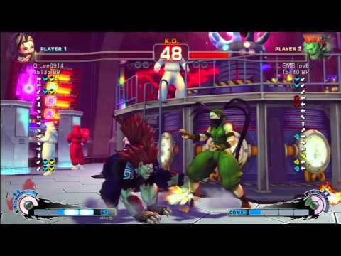 SSF4 Rank Match  Q Lee0914 (IB)  vs  EMB love (BL)