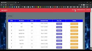 Block Chain Cloud Data Security in Django Python