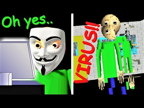WARNING!! THERE IS A BALDI VIRUS!! | Baldi's basics MOD: Baldi's Corrupted Basics