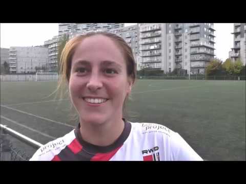Morgane Schils après RWDM Girls - Eendracht Mazenzele Opwijk le 01.11.2017