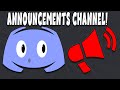 How to Make a Discord Announcements Channel