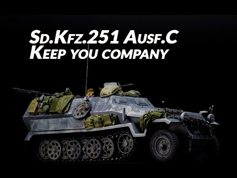 【Modellbau】Sd.Kfz.251 Ausf.C – Academy – 1/35 Halbketten-APC – Leistet Ihnen Gesellschaft.
