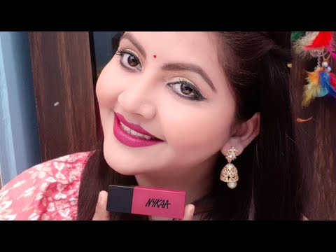 Nykaa ultra matte lipstick shade Razia review | dark lipstick for Indian skin tone | bridal lipstick Video