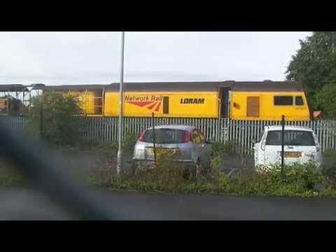 NR LORAM RAILGRINDER FIRED UP AT GLOUCESTER HORTON ROAD 280814
