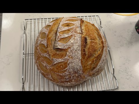 We Made Our First Ever Loaf of Sourdough Bread!