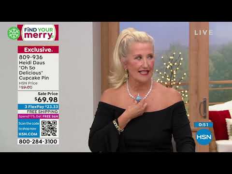 Heidi Daus "Oh So Delicious" Pav Crystal Pin