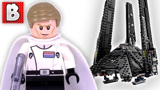 YouTube thumbnail: Lego Star Wars Krennic's Imperial Shuttle Set 75156 | Unbox Build Time Lapse Review