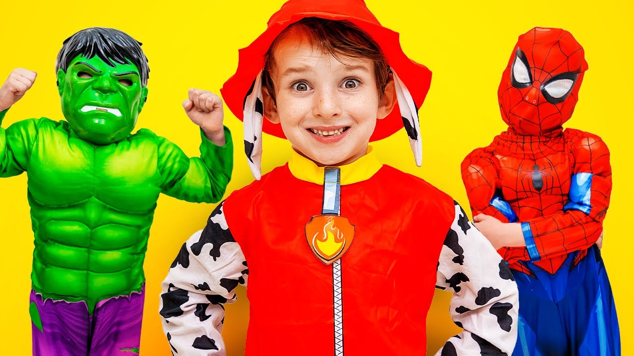 Superhero Alex Saves the Day: Firefighter Mission and Balloon Chase