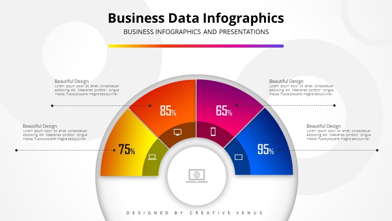 4 Steps Stylish Business #Infographics Design for PowerPoint Presentations