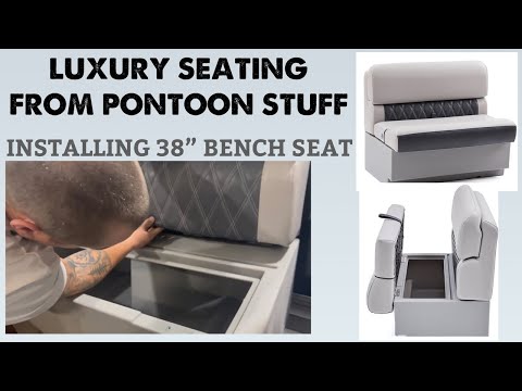 Pontoon Stuff's 38" Luxury Bench Seat - Deckmate Boat Seats