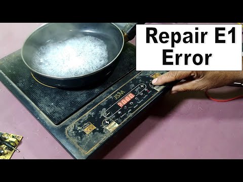 How to remove E1 Error from Induction Cooktop