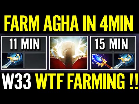 AGHANIM's JUNGLE FARM IN 4 MIN Early Game! W33 Sven WTF Next Level Fast Farming Dota 2 Pro Gameplay